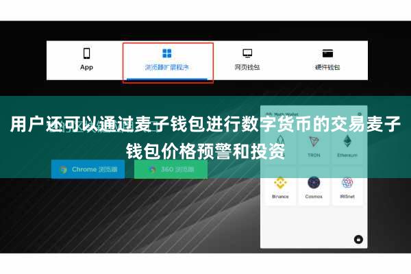 用户还可以通过麦子钱包进行数字货币的交易麦子钱包价格预警和投资