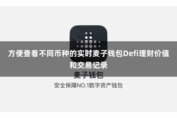 方便查看不同币种的实时麦子钱包Defi理财价值和交易记录