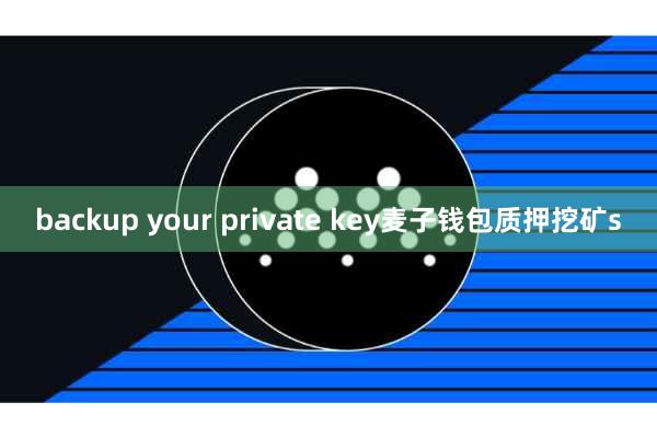 backup your private key麦子钱包质押挖矿s